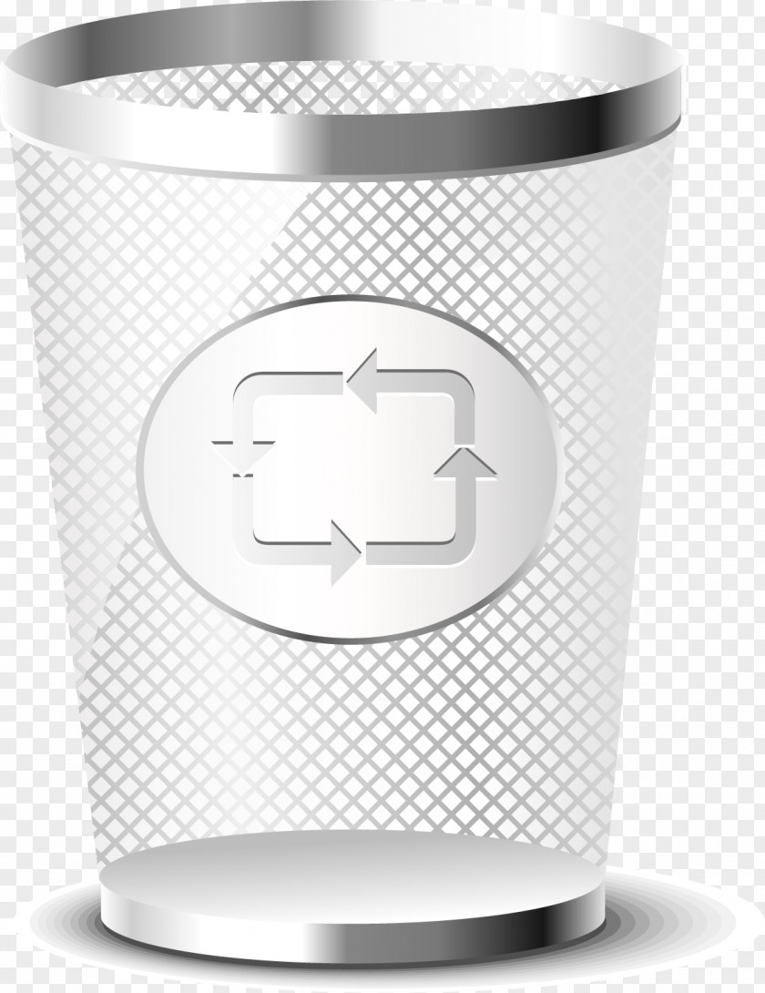 Vector Painted Metal Trash Can Stock Photography Icon PNG