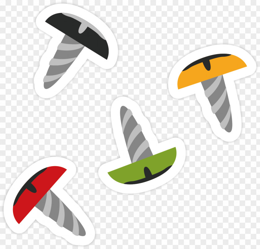 Cartoon Screw Material Drawing PNG