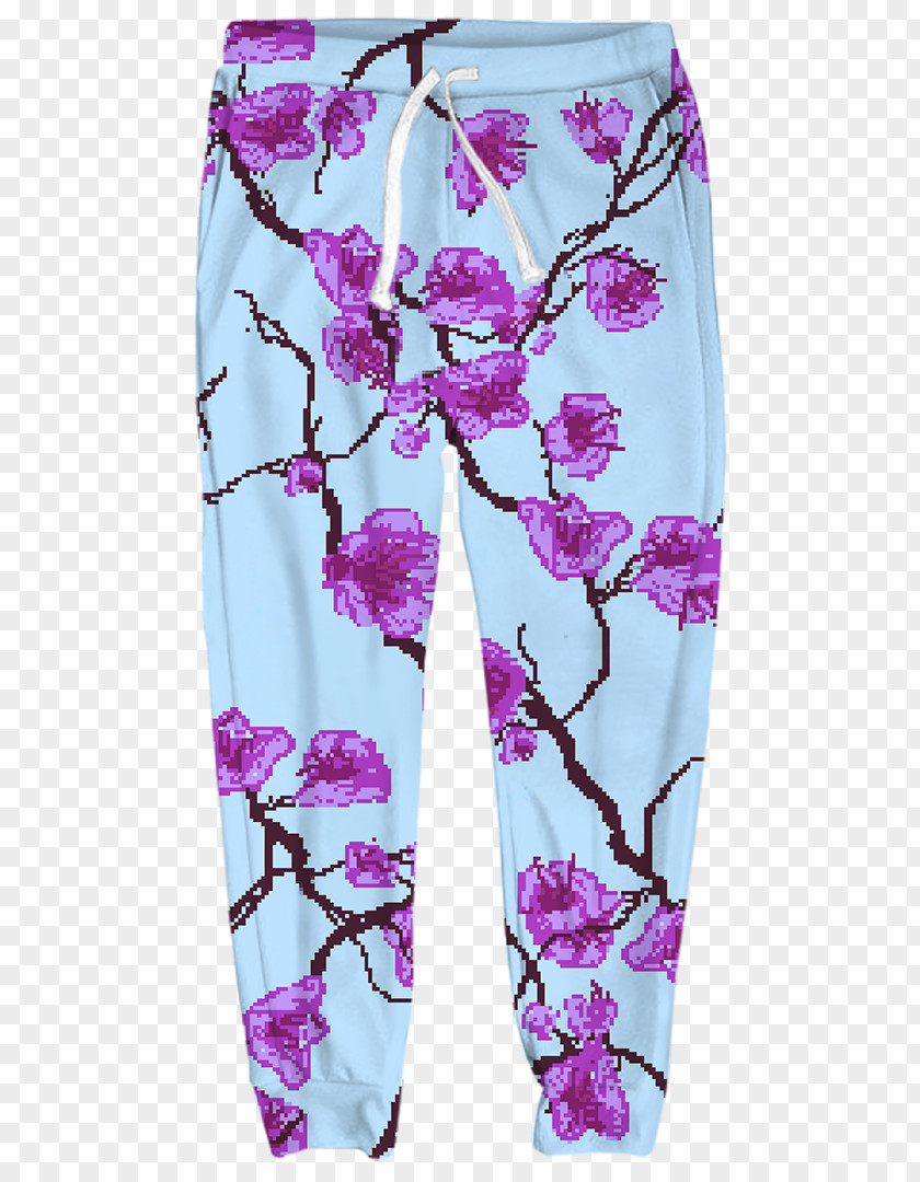 Cherry Material Shorts Leggings Pants Dress Purple PNG
