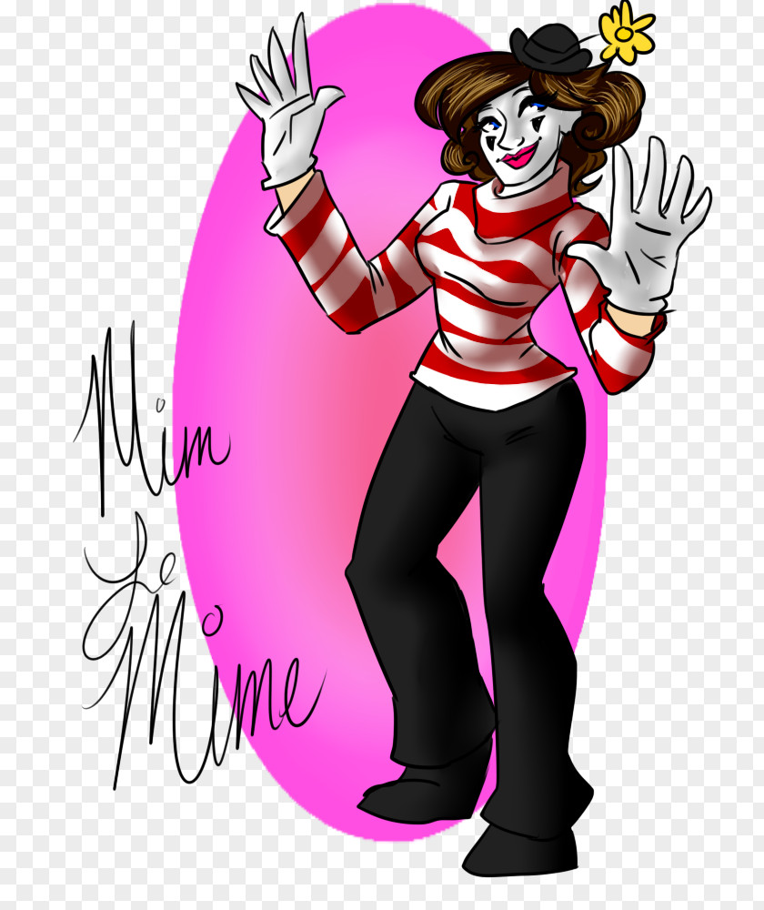 Clown Pink M Costume Finger Clip Art PNG