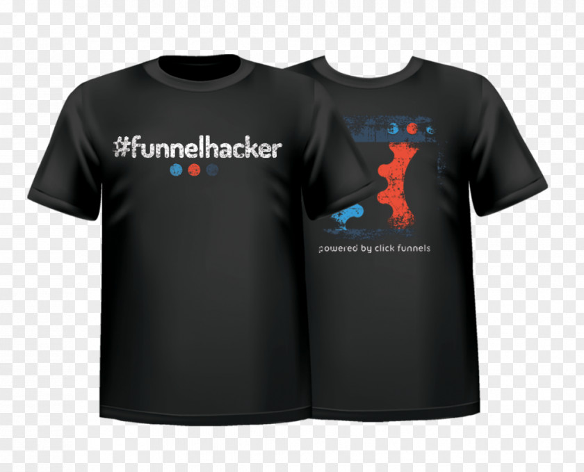 Design T-shirt Funnel Hacking Sleeve Top PNG