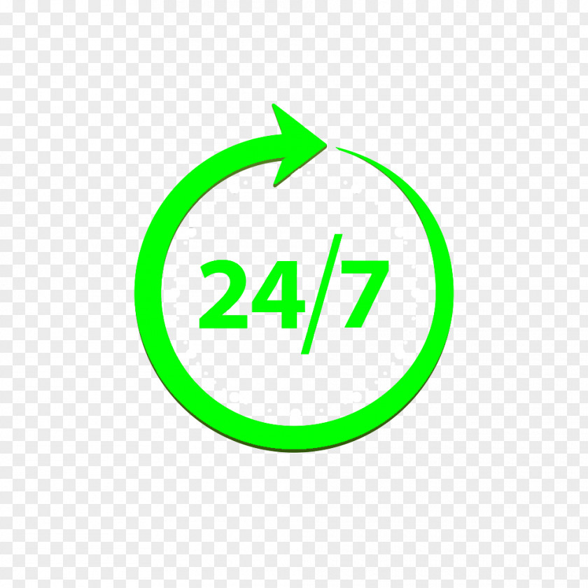 24/7 Service Stock Photography PNG