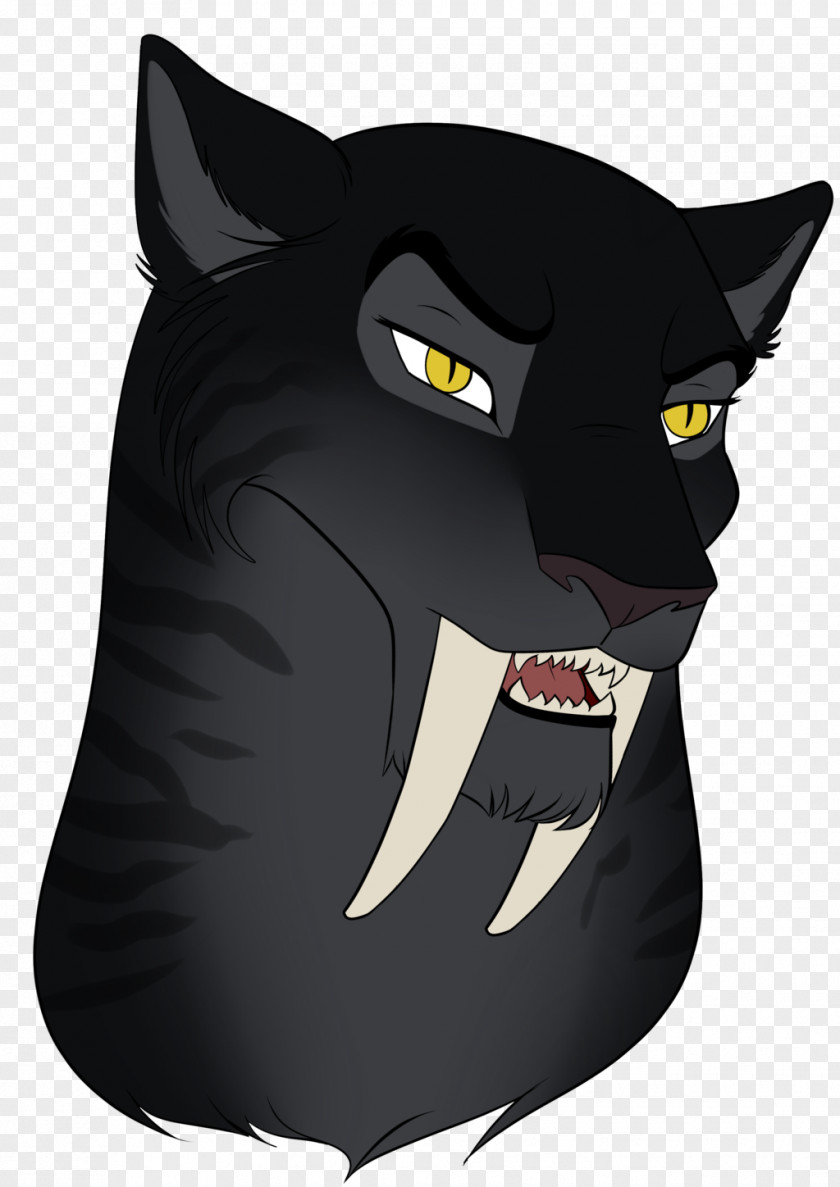 Carnivore Black Cat Whiskers Snout PNG