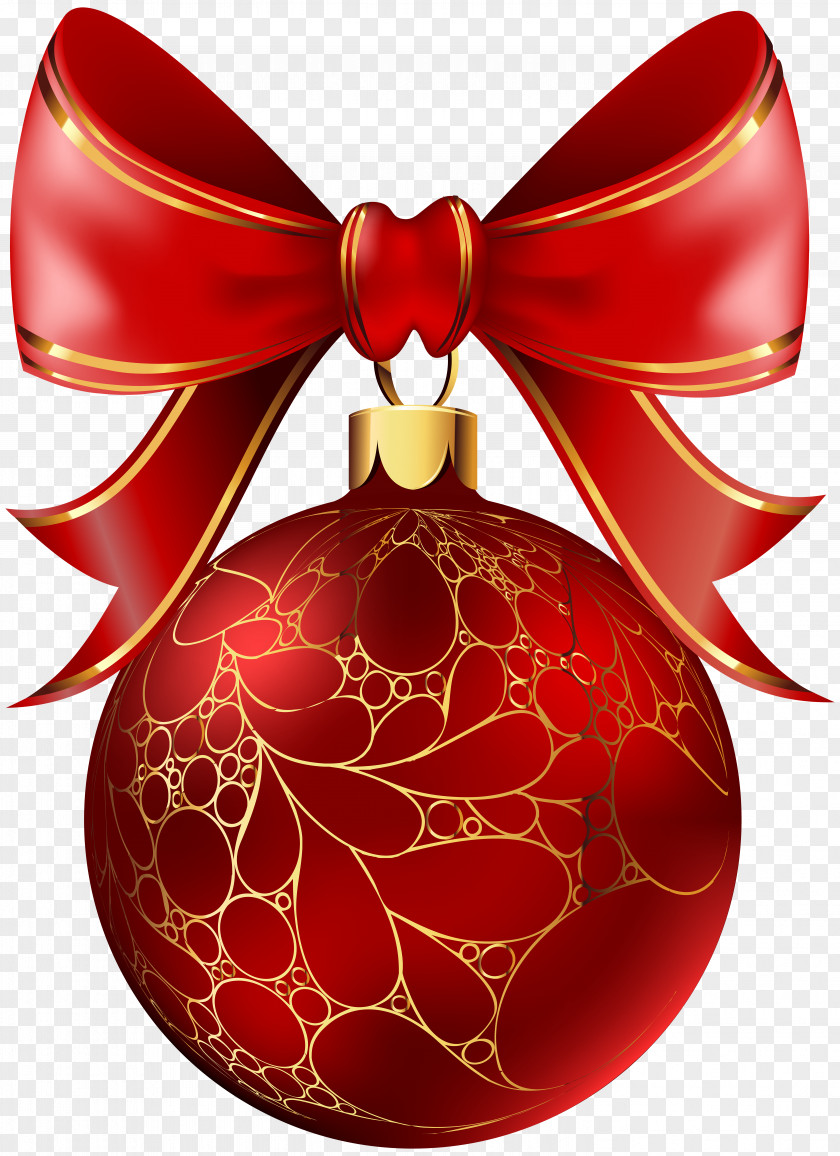 Christmas Ball Red Transparent Image Day Ornament Decoration Clip Art PNG