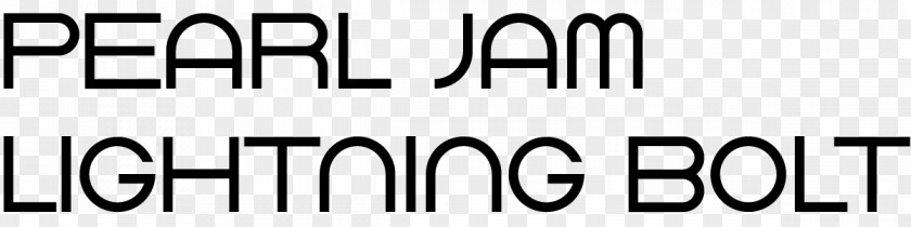 Pearl Jam Lightning Bolt Logo Font PNG