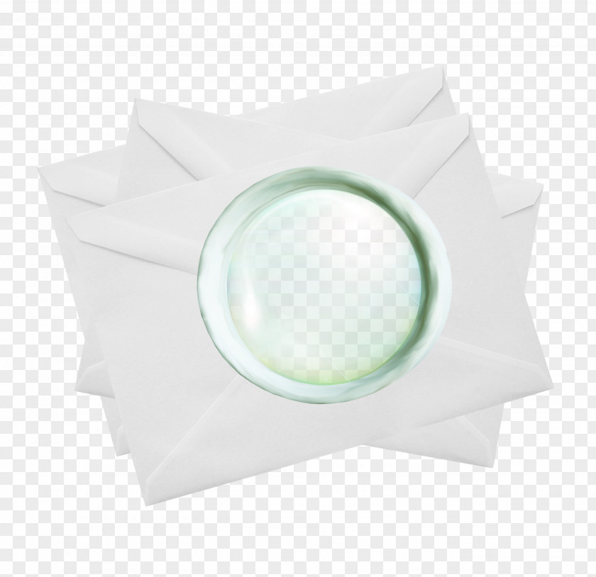 White Blue Hole Creative Envelope Circle PNG