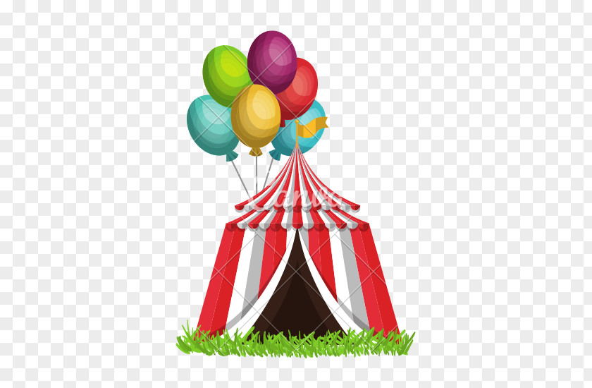 Circus Tent Party Hat Toy Balloon Christmas Ornament PNG