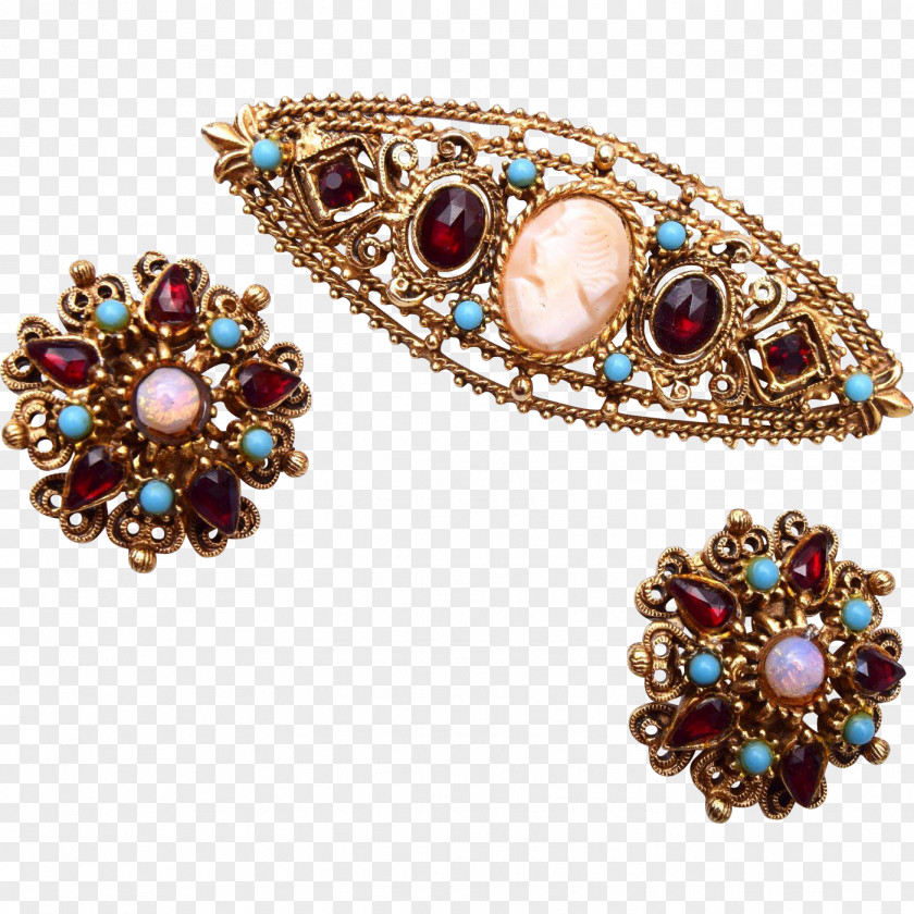 Gemstone Earring Brooch Jewelry Design Jewellery PNG