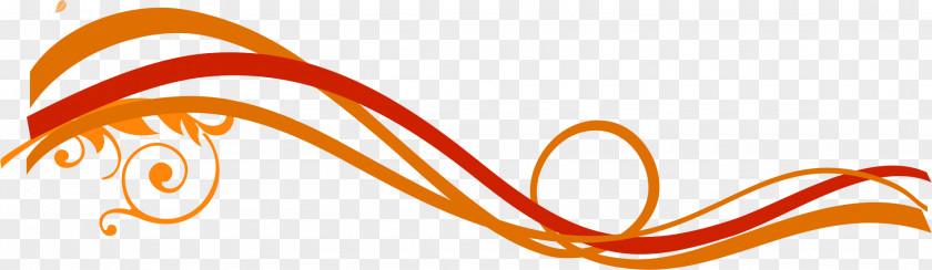 Orange Line Euclidean Vector PNG