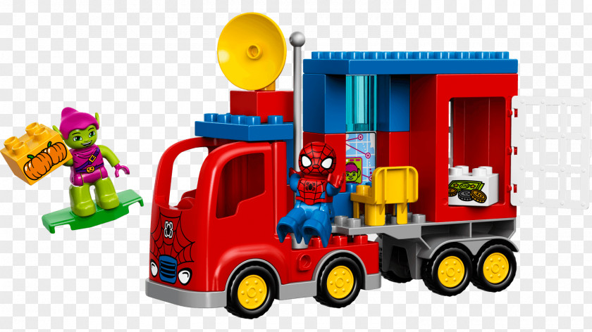 Duplo LEGO 10608 DUPLO Spider-Man Spider Truck Adventure Green Goblin Lego Marvel Super Heroes PNG
