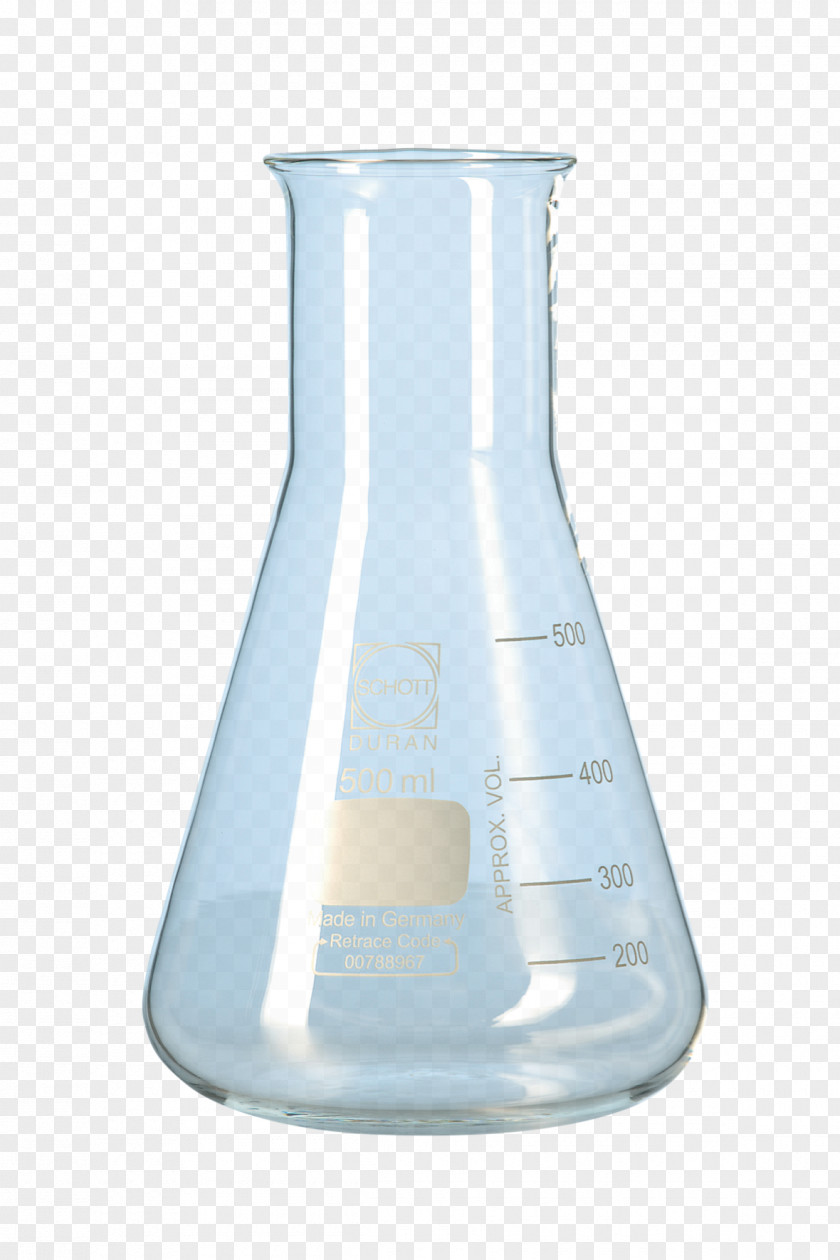 Glass Laboratory Flasks Erlenmeyer Flask Duran PNG