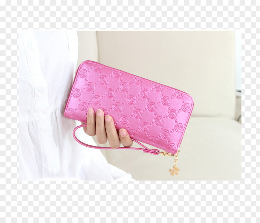 Họa Tiết Handbag Wallet Pink M PNG