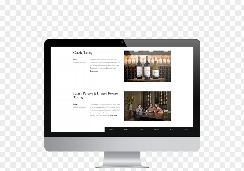 Web Design Charles Krug Winery Development Responsive PNG