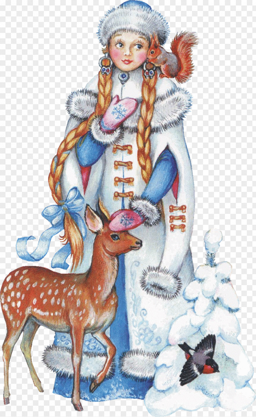 Christmas Snegurochka Ded Moroz New Year PNG