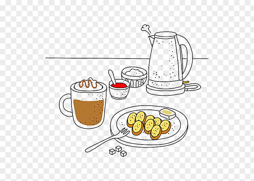 Dessert And Coffee Cuisine Clip Art PNG