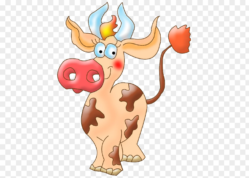 Funny Cow Reindeer Farmerama Animal Clip Art PNG