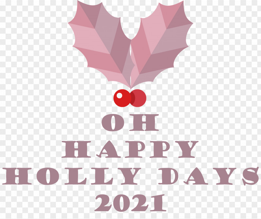 Happy Holly Days Christmas Holiday PNG