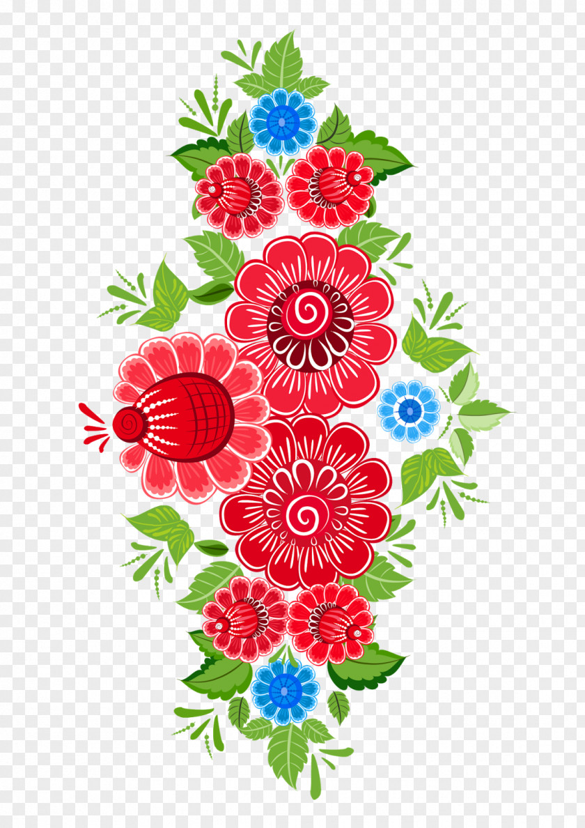 MEXICAN FLOWERS Flower Ornament Art Floral Design Pattern PNG