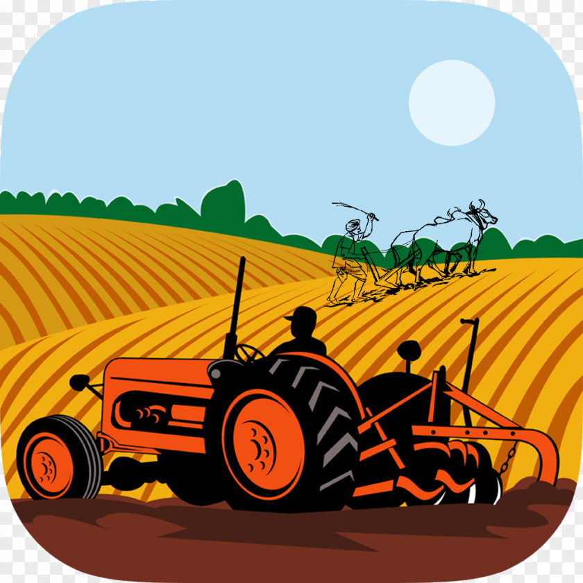 Tractor Clip Art Agriculture Agricultural Machinery Field PNG