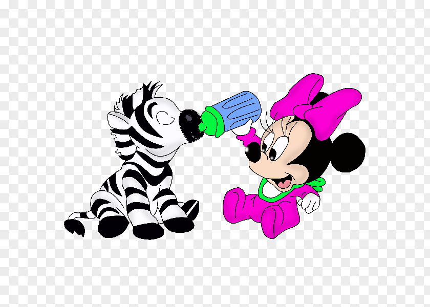 Minnie Mouse Zebra Cuteness Infant Clip Art PNG