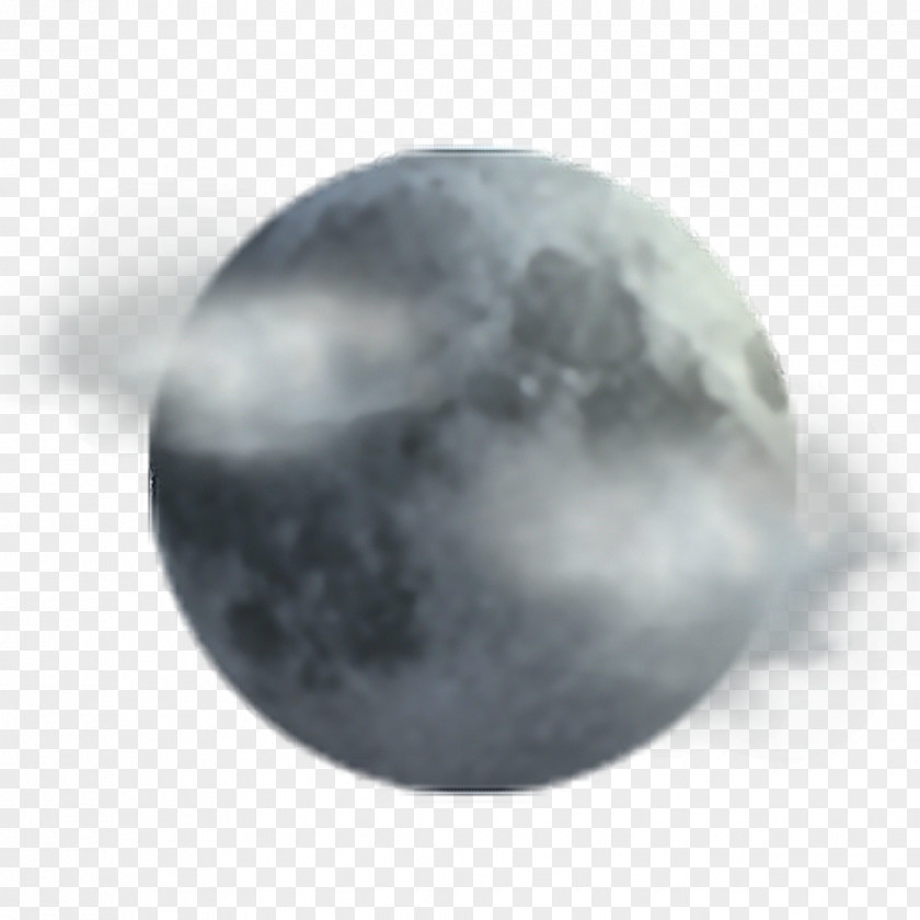 Moon Monochrome Sphere White PNG