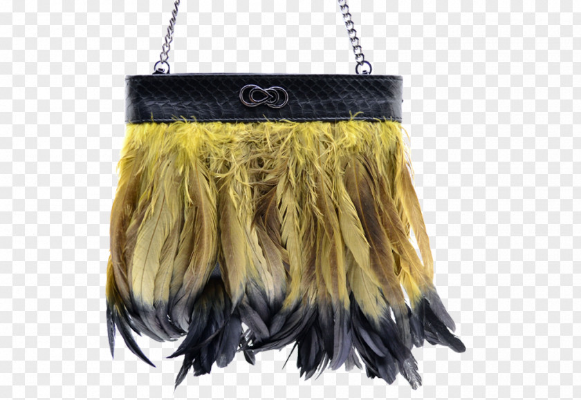 Ostrich Plume Feather Fur Handbag PNG