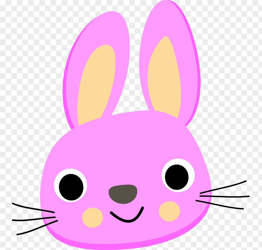 Pink Bunny Easter Leporids European Rabbit Clip Art PNG