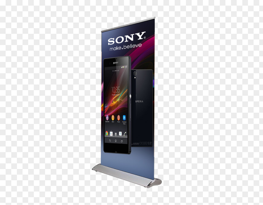 Roll Up Stand Banner Display Advertising Printing Trade Show PNG