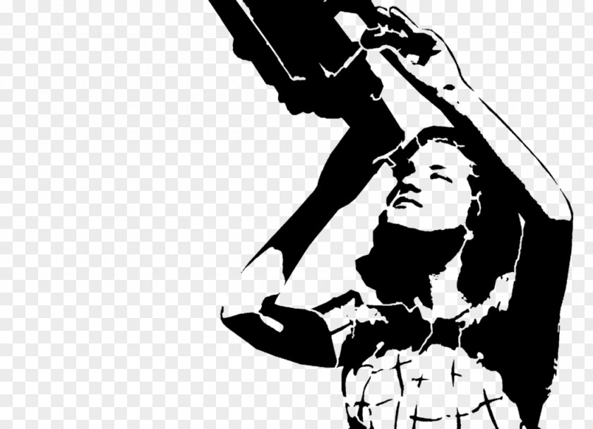 Feminist Stencil Drawing Silhouette Art Clip PNG