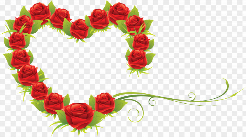 Valentine's Day Rose Heart Birthday Clip Art PNG