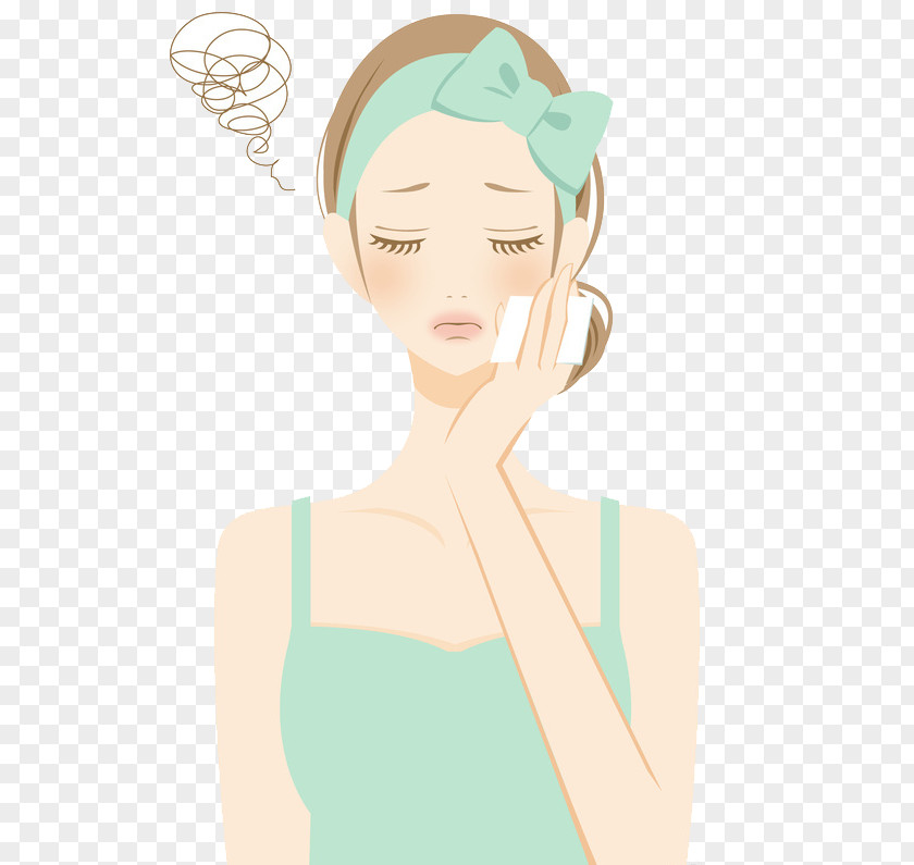 Cartoon Girl Illustration PNG Illustration, trouble, woman holding paper closing eyes illustration clipart PNG
