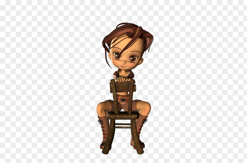 Cookie Brown Hair Cartoon Figurine PNG