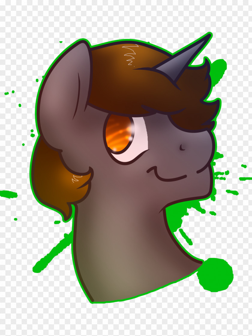 Horse Nose Green Clip Art PNG