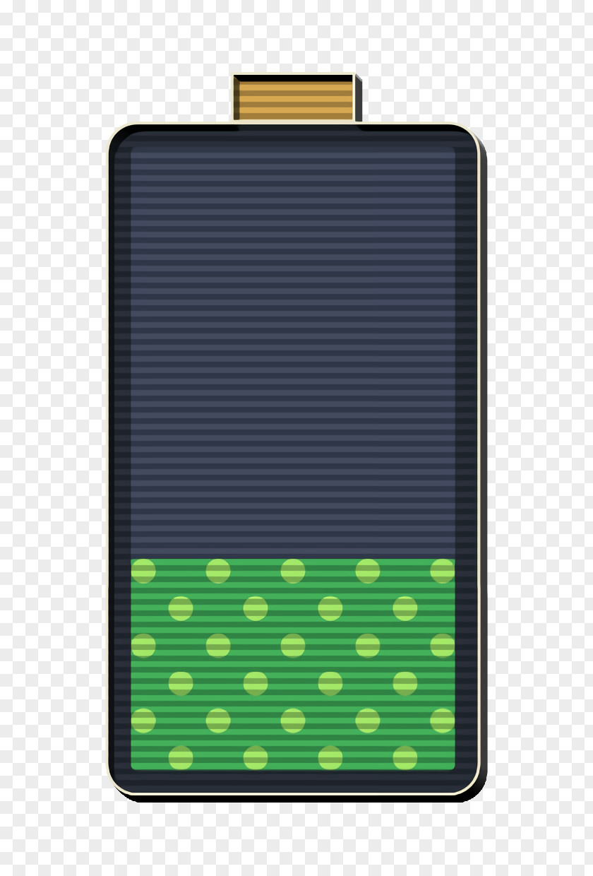 Rectangle Polka Dot Essential Icon Battery PNG