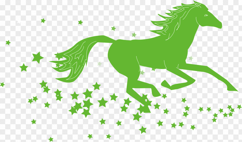 Running Horses In The Sky Thoroughbred Foal Stallion Mare Clip Art PNG
