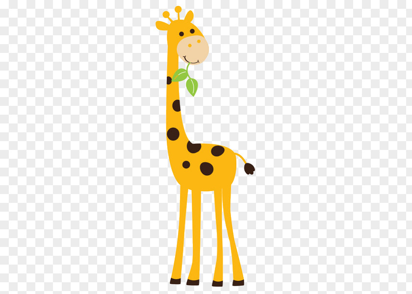 Animated Giraffe Cliparts Wall Decal Sticker PNG