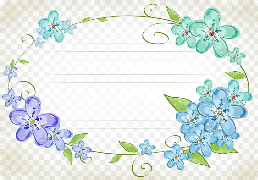 Cartoon Plant Picture Frame Flower PNG