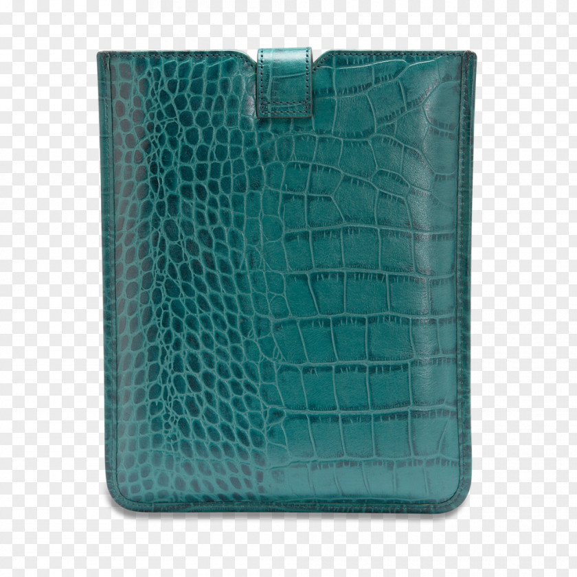 Wallet Leather Rectangle Product Turquoise PNG