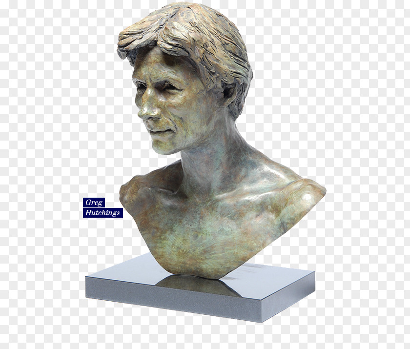 David Sculpture Bust Portrait Bronze PNG