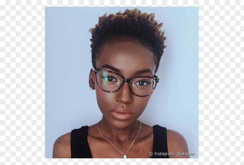 Glasses Hairstyle Afro Fashion Black PNG