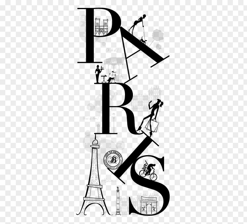 PARIS Eiffel Tower Printed T-shirt Top Clothing PNG