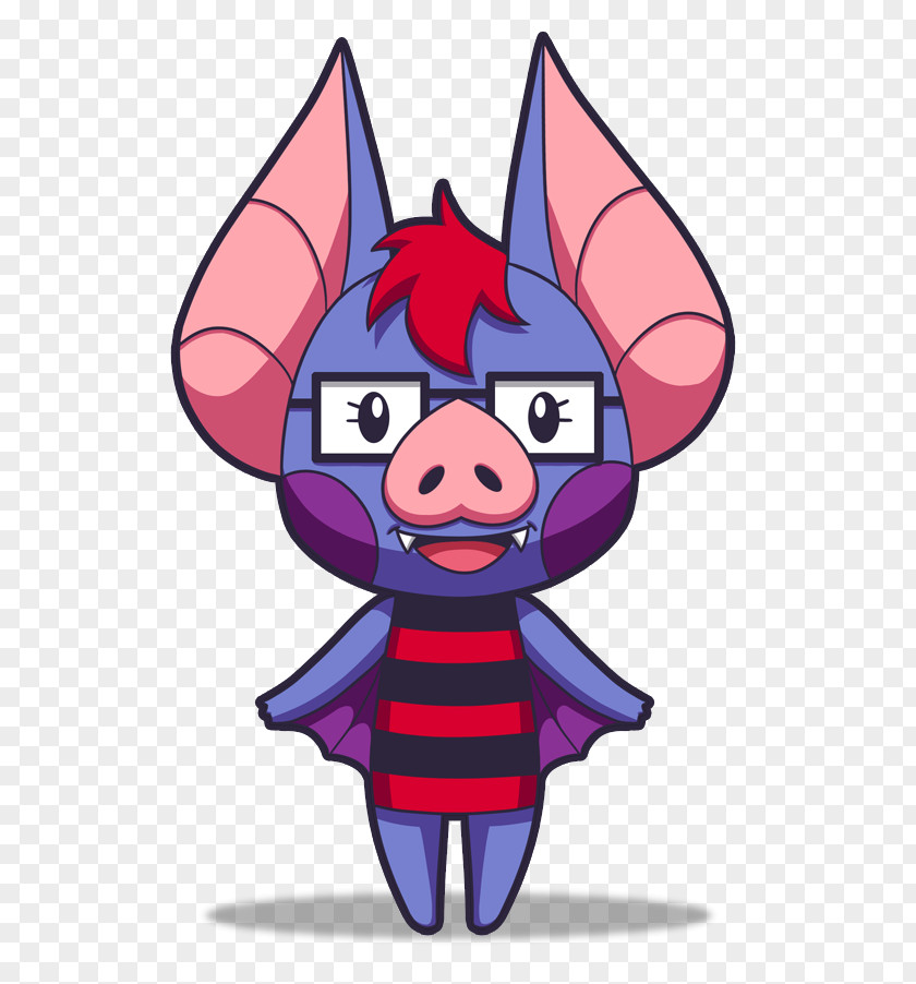 Red Bat Pink M Legendary Creature Clip Art PNG