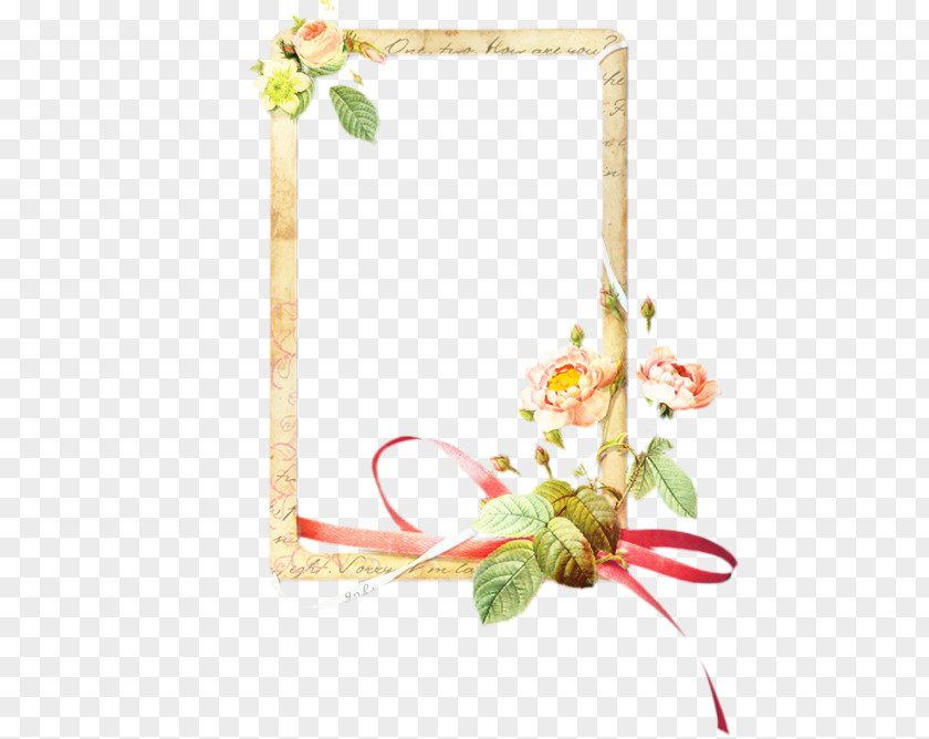 Twig Plant Wedding Floral Frame PNG