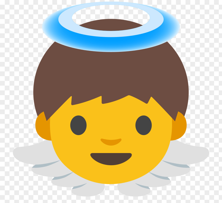Angel Baby Emoji Google Android Nougat Oreo PNG