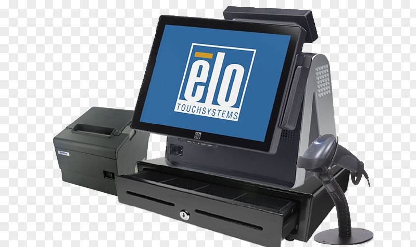 Business Point Of Sale Touchscreen Epson Printer PNG