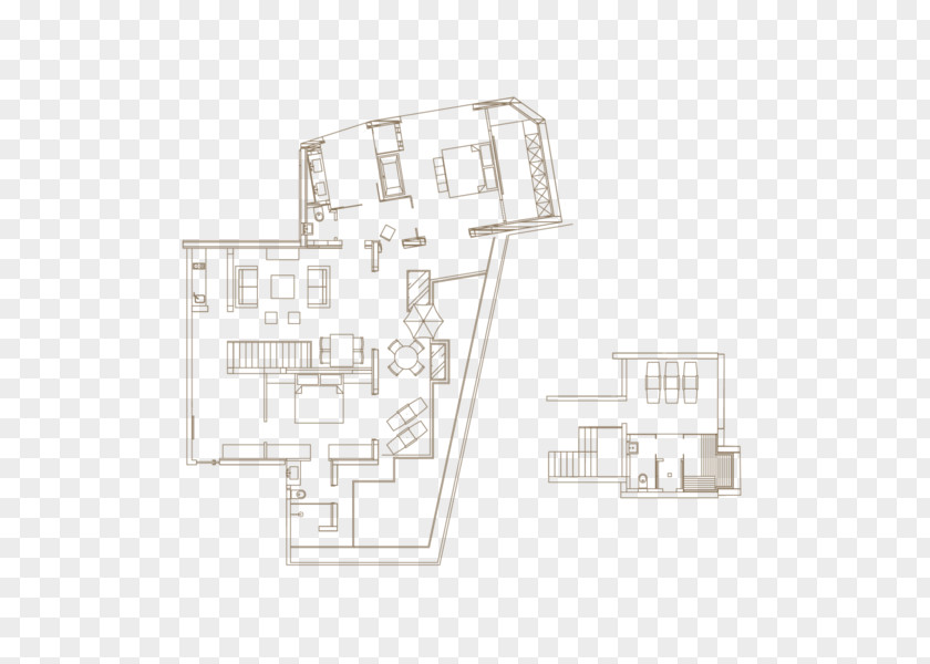 Luxury Hotel Label Floor Plan Angle PNG