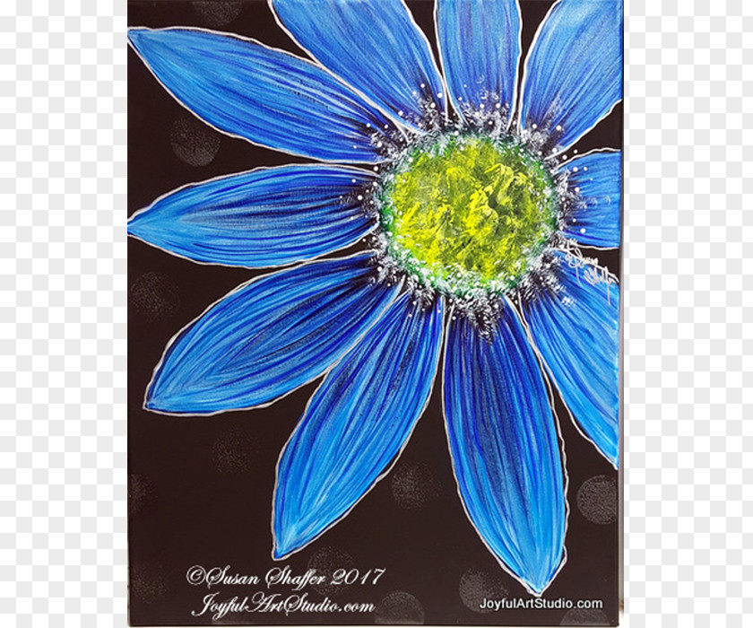 Painting Common Daisy Shasta Mount Acrylic Paint PNG