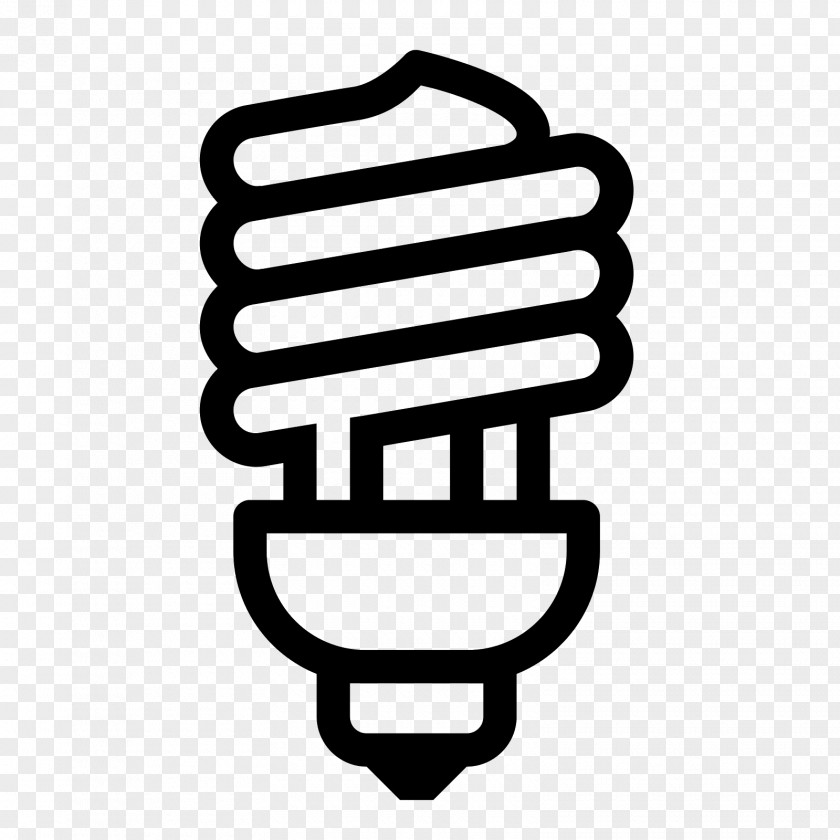 Spiral Incandescent Light Bulb PNG