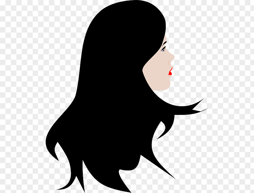 Back Of Head Smiley Woman Clip Art PNG
