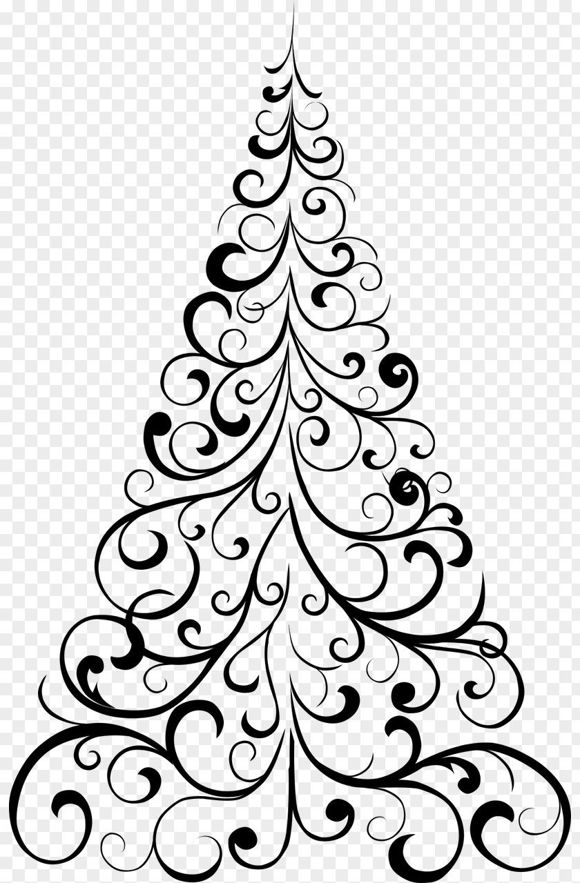 Christmas Tree Drawing Lights Clip Art PNG